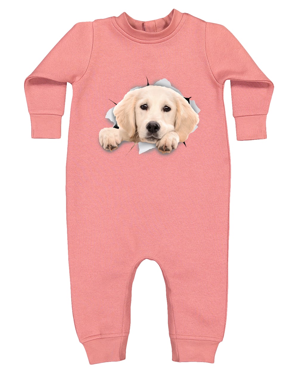4447 Rabbit Skins Infant Fleece One-Piece Bodysuit - Mauvelous