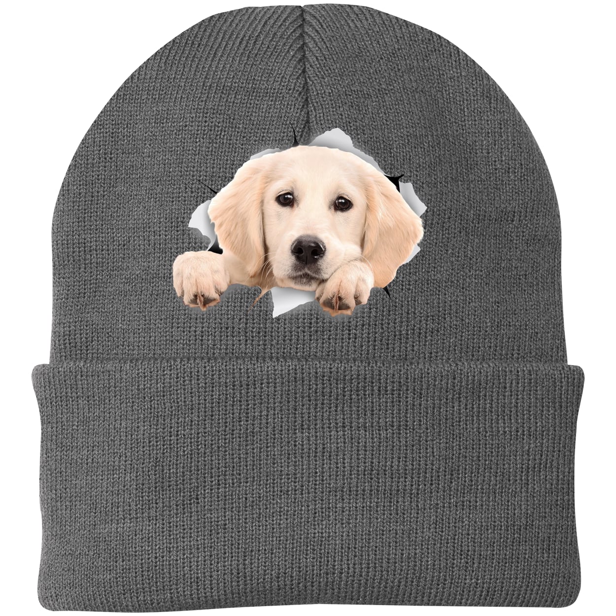 CP90 Port & Company Knit Beanie - Athletic Oxford