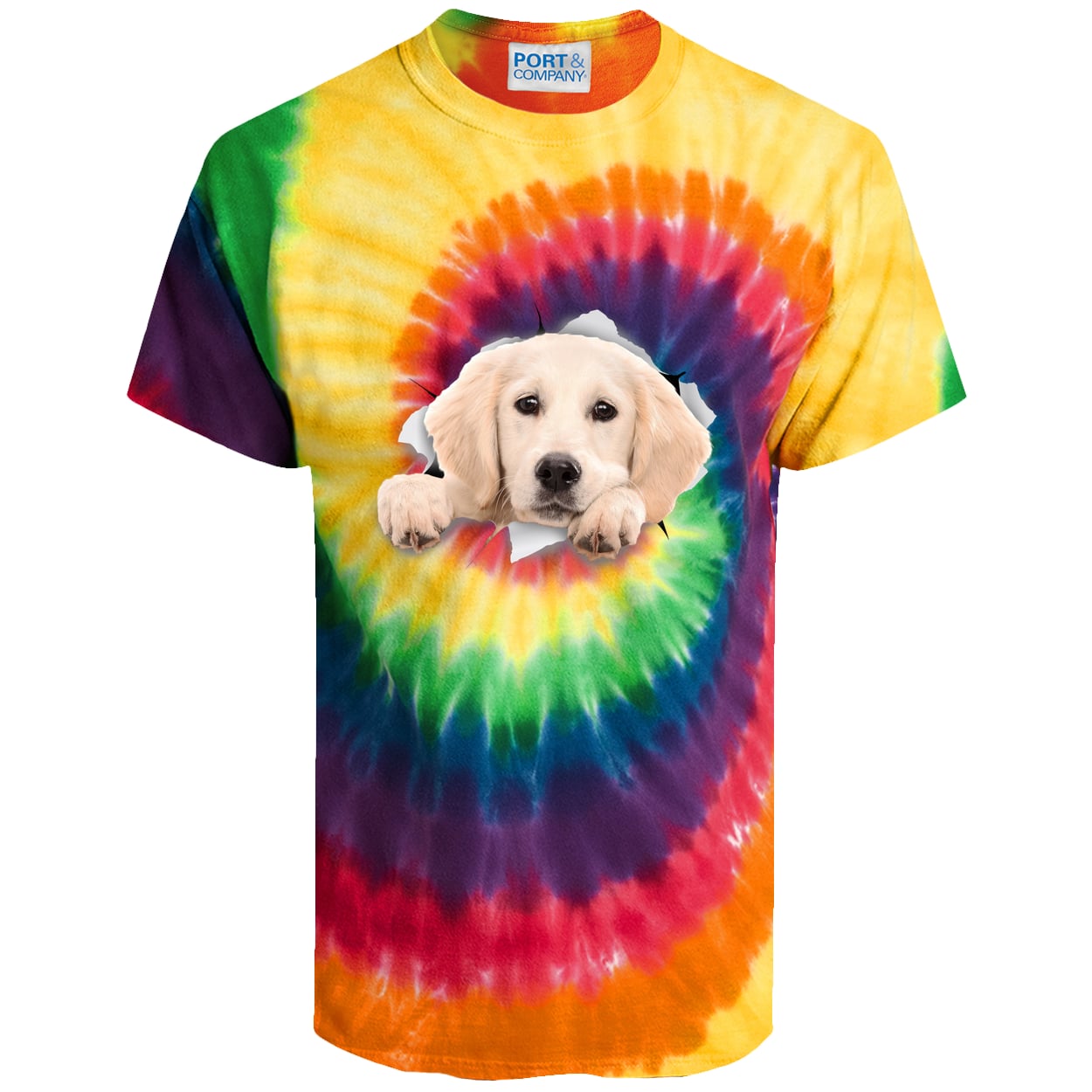 PC147 Port & Company Tie-Dye Tee - Rainbow