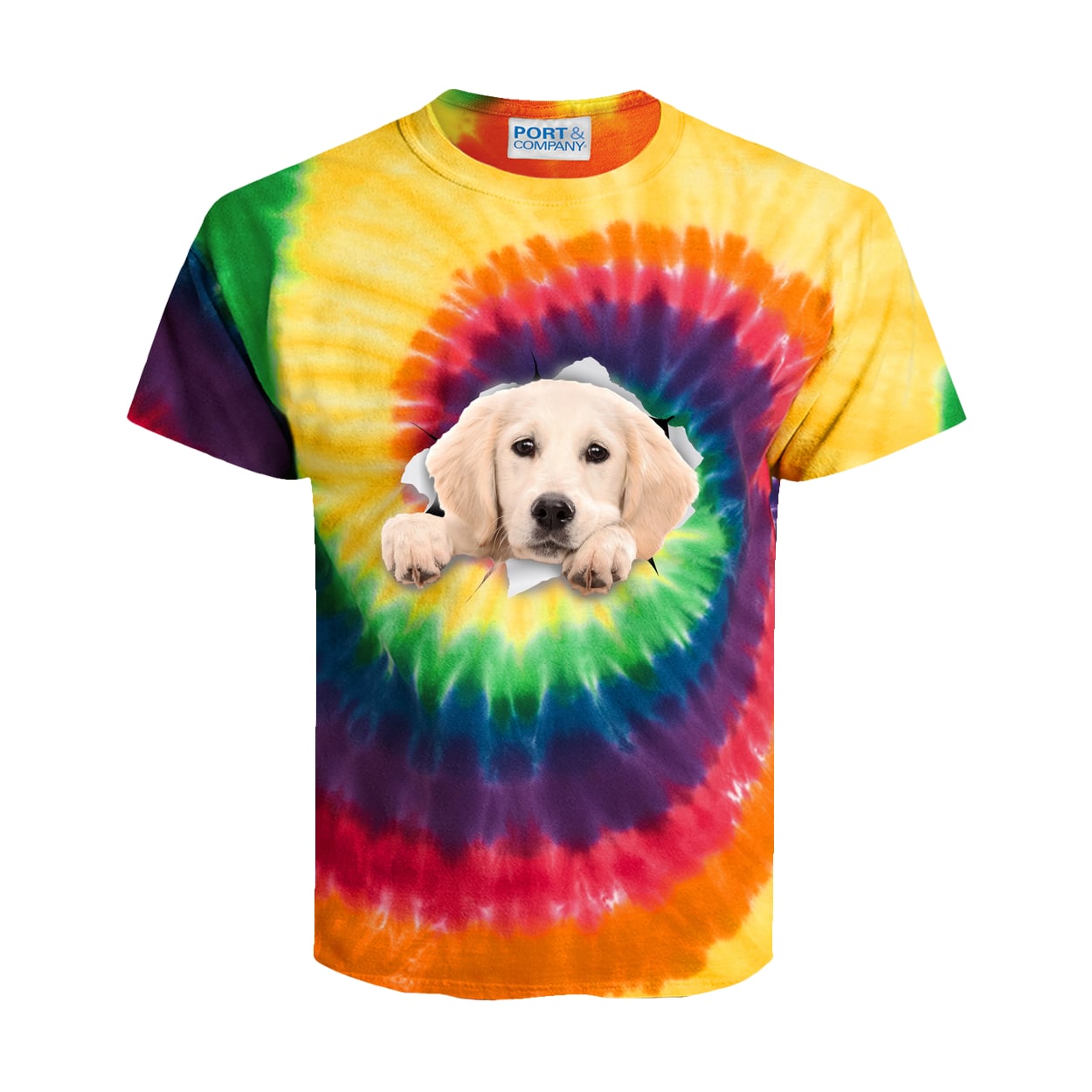 PC147Y Port & Company Kids Tie-Dye Tee - Rainbow