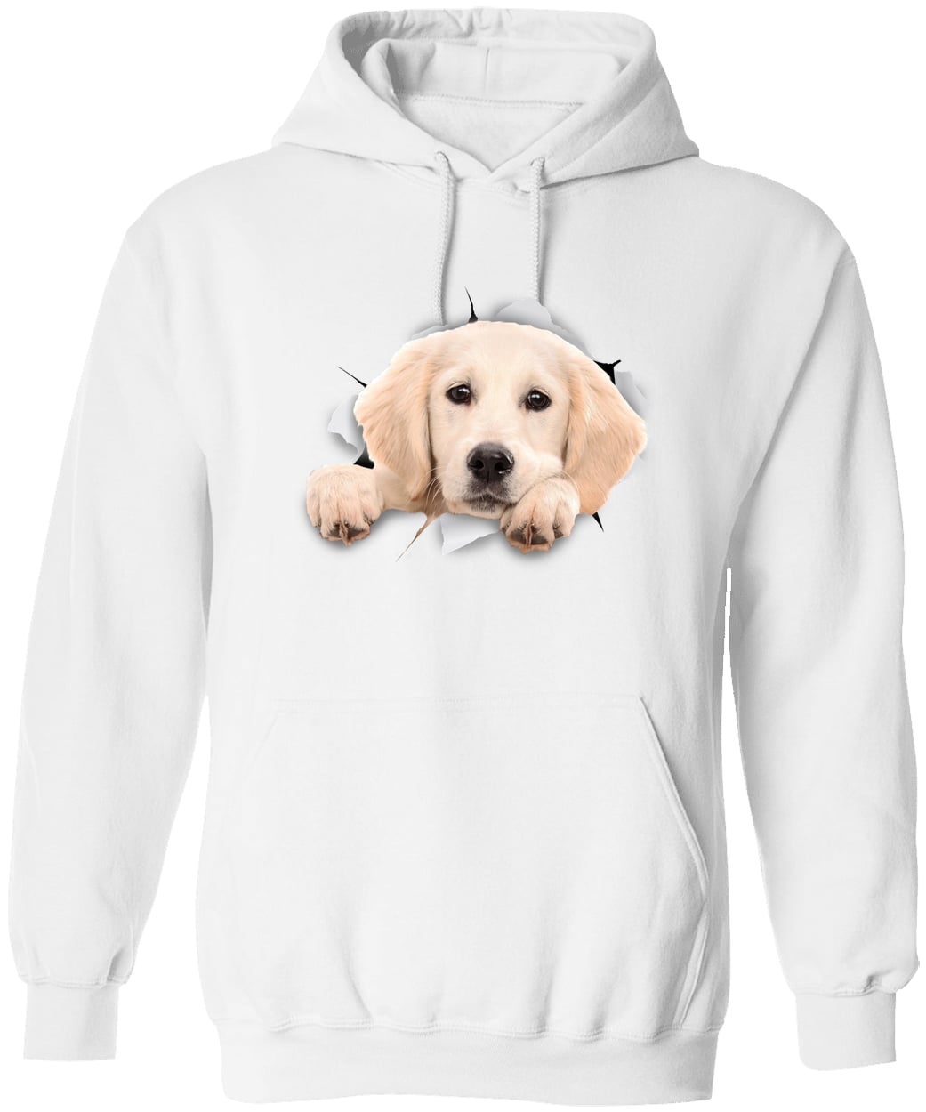 G185 Gildan Pullover Hoodie - White