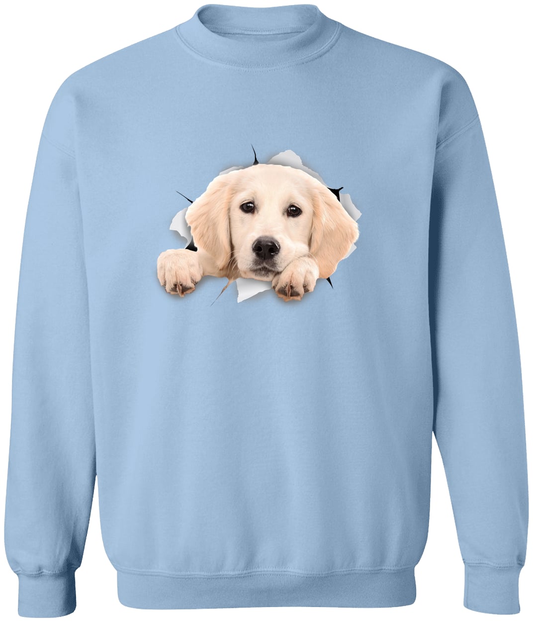 G180 Gildan Crewneck Pullover Sweatshirt - Light Blue