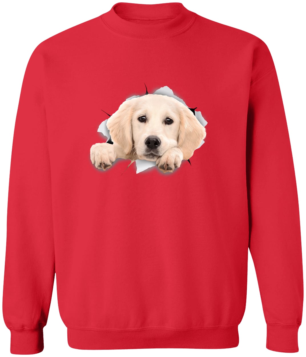 G180 Gildan Crewneck Pullover Sweatshirt - Red