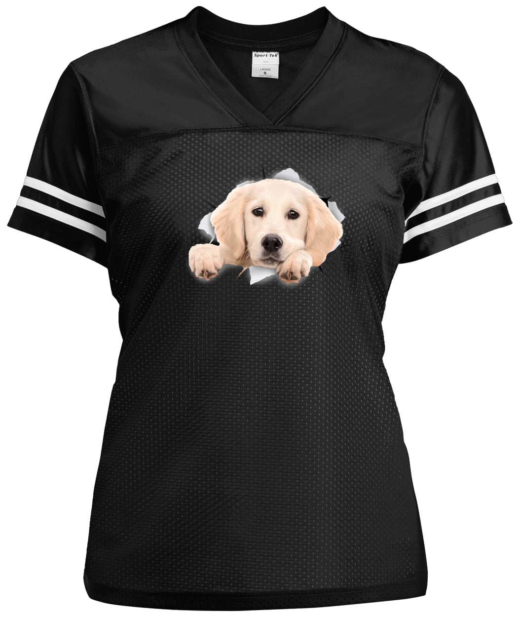 LST307 Sport-Tek Ladies' Replica Jersey - Black/White