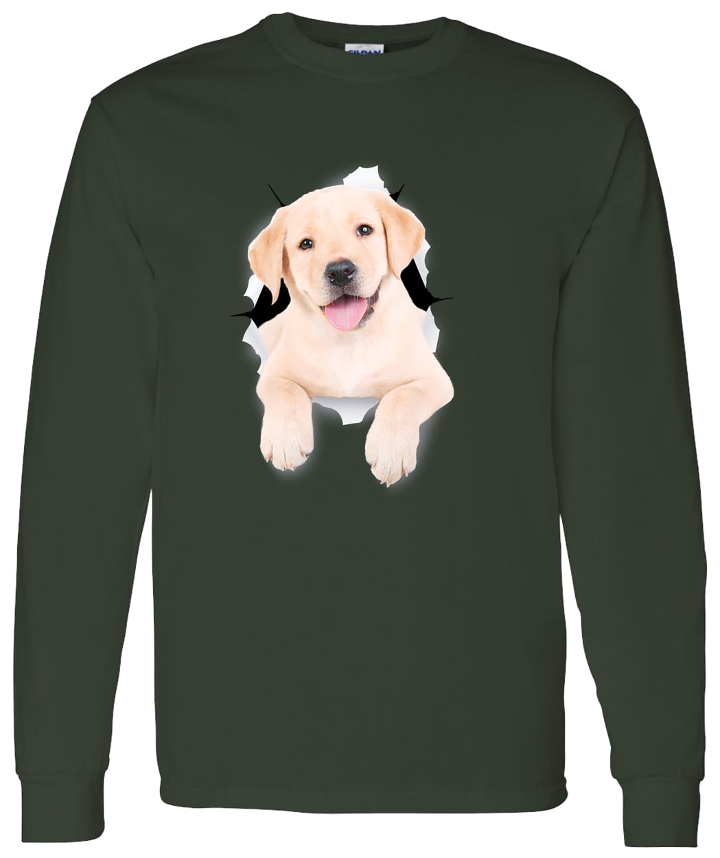 G540 LS T-Shirt 5.3 oz. - Forest Green