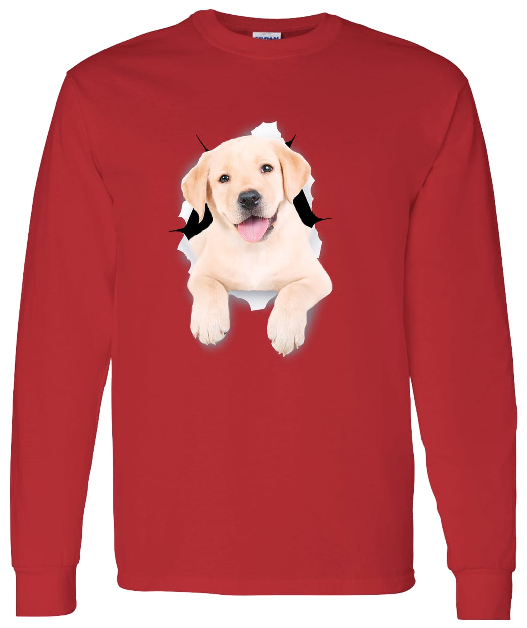 G540 LS T-Shirt 5.3 oz. - Red