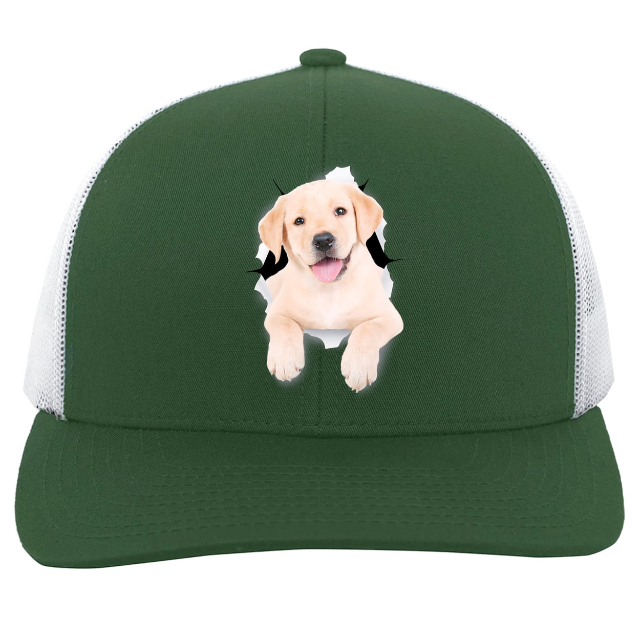 104C Trucker Snap Back - Dark Green/White