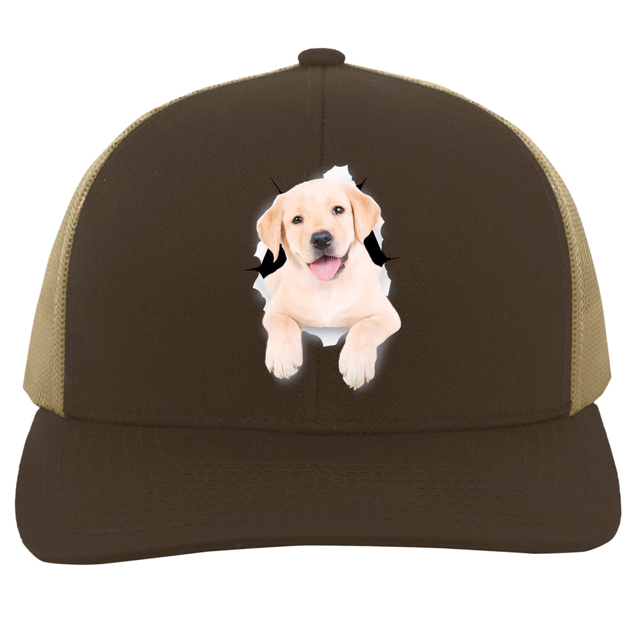 104C Trucker Snap Back - Brown/Khaki