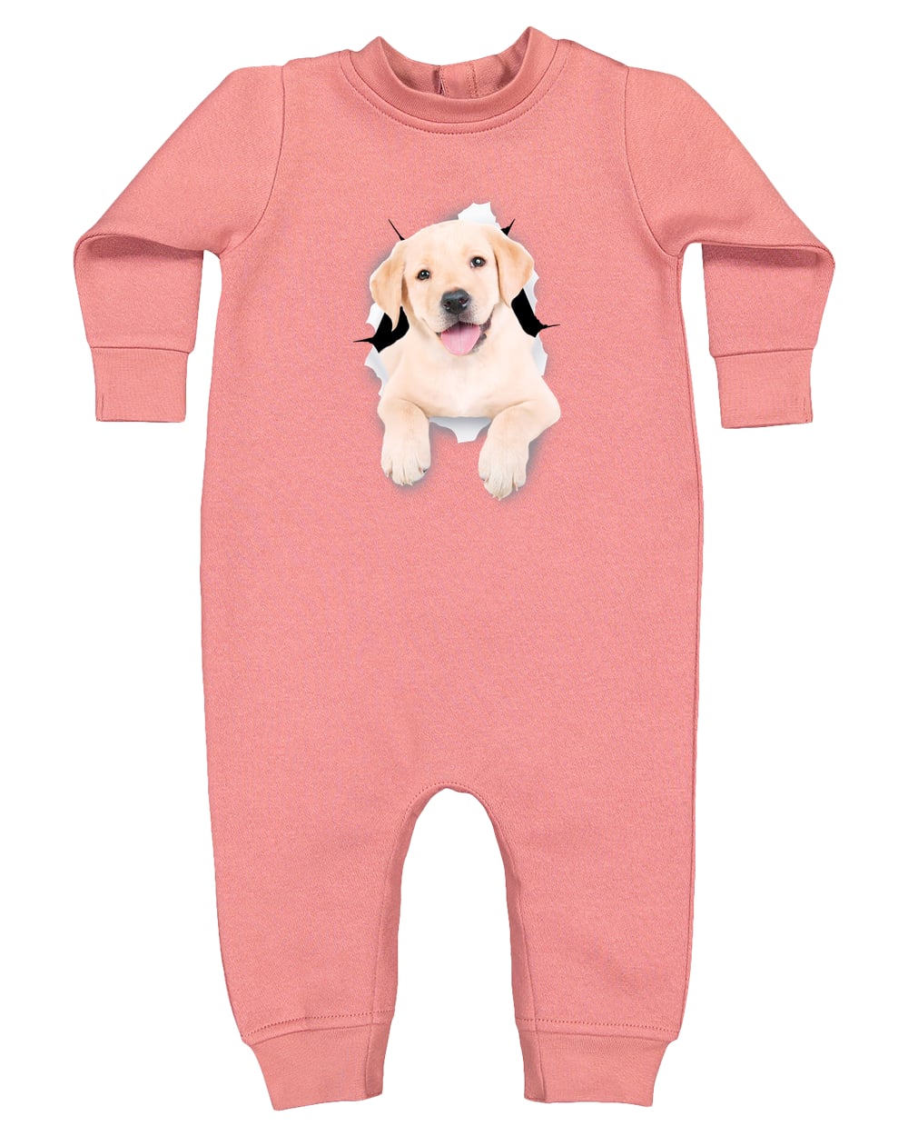 4447 Rabbit Skins Infant Fleece One-Piece Bodysuit - Mauvelous