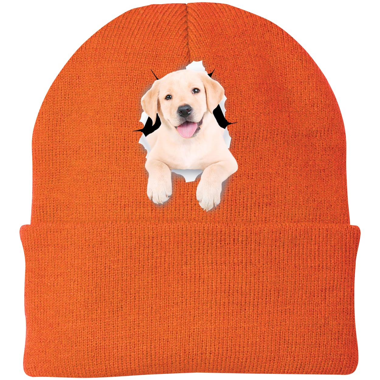 CP90 Port & Company Knit Beanie - Neon Orange
