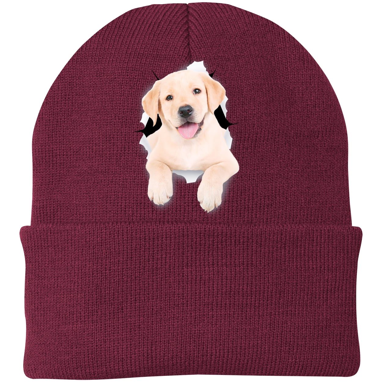 CP90 Port & Company Knit Beanie - Maroon
