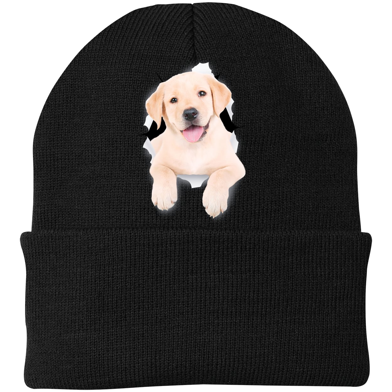 CP90 Port & Company Knit Beanie - Black