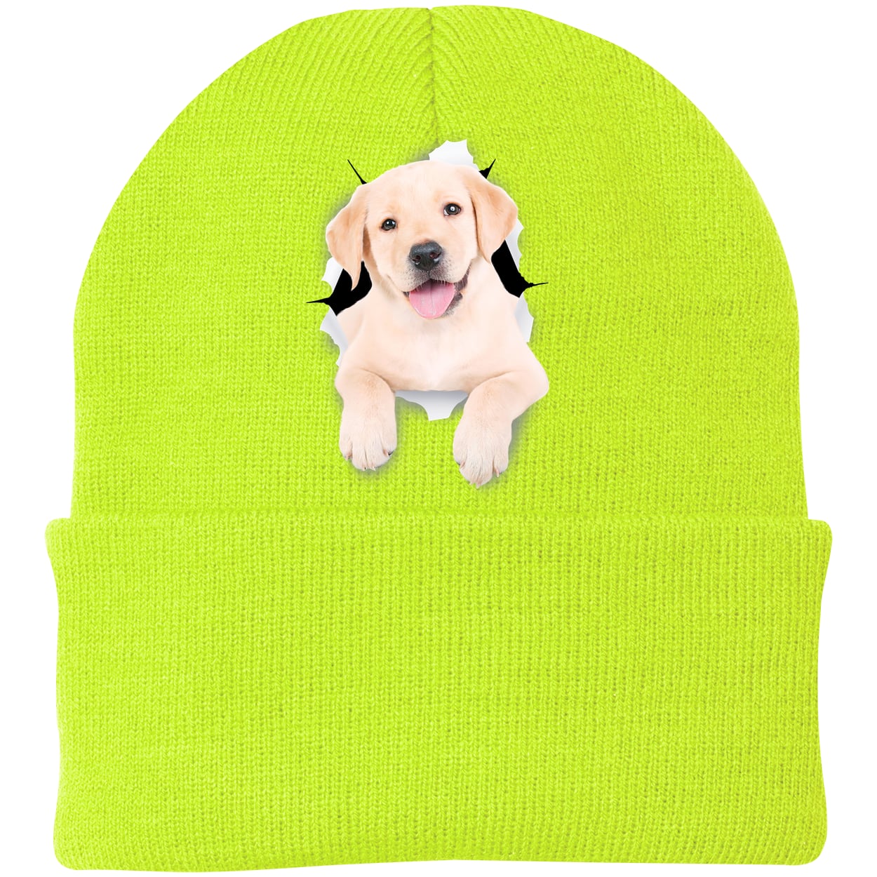 CP90 Port & Company Knit Beanie - Neon Yellow