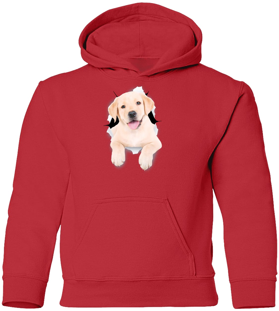 G185B Gildan Youth Pullover Hoodie - Red