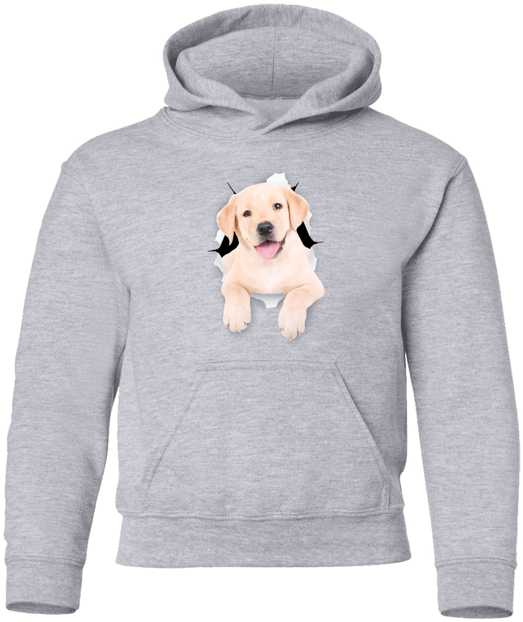 G185B Gildan Youth Pullover Hoodie - Sport Grey