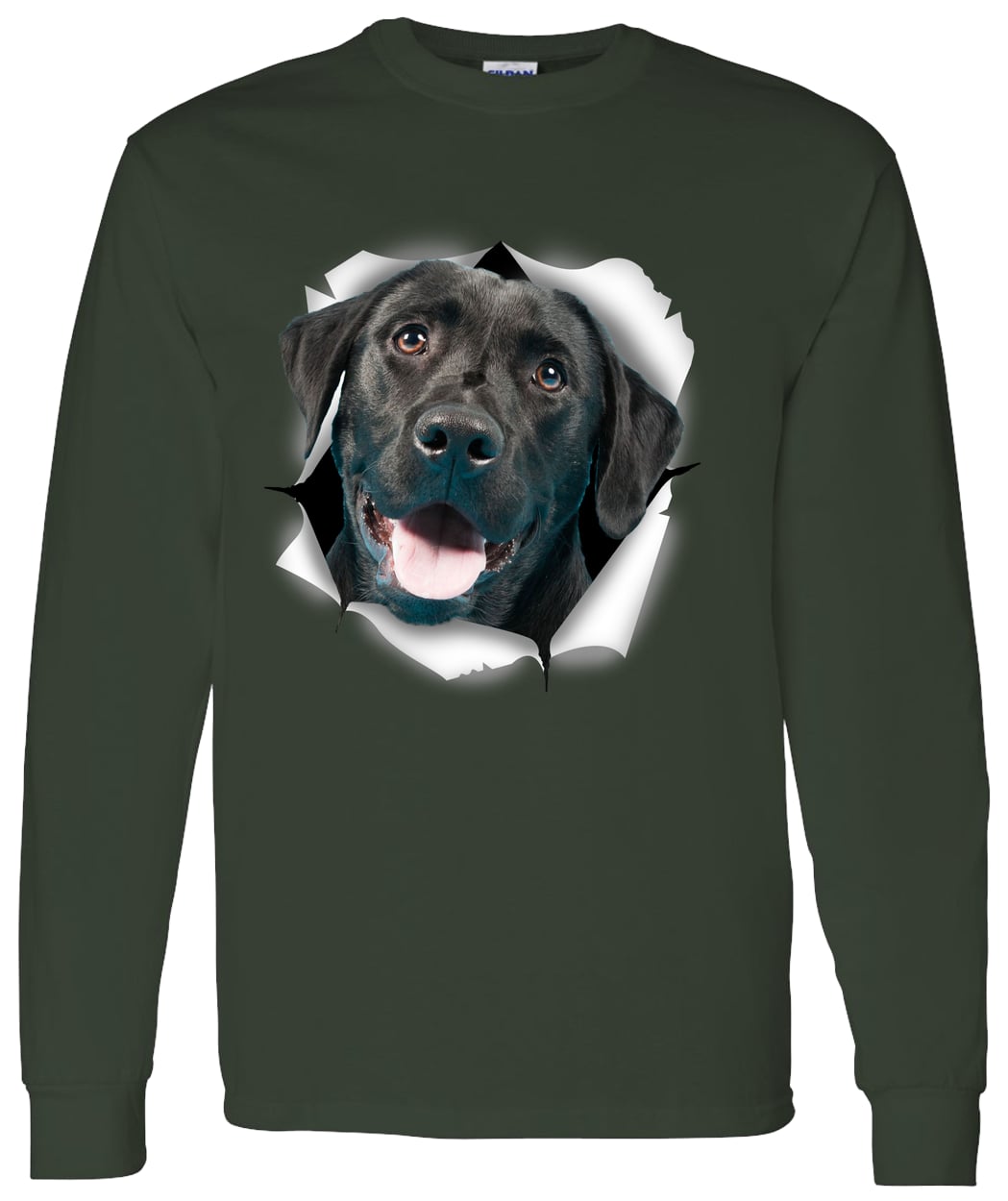 G540 LS T-Shirt 5.3 oz. - Forest Green
