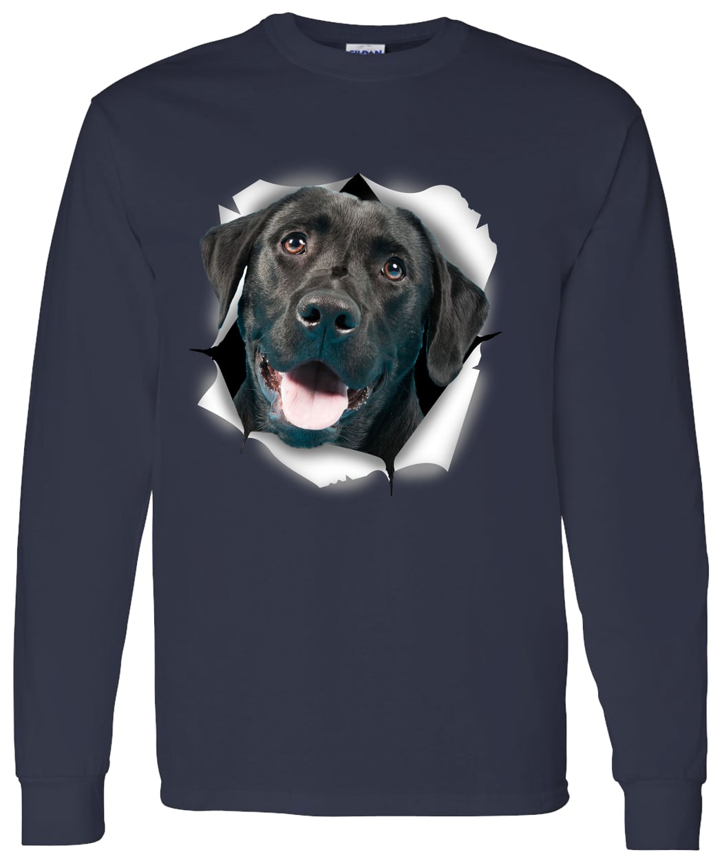 G540 LS T-Shirt 5.3 oz. - Navy