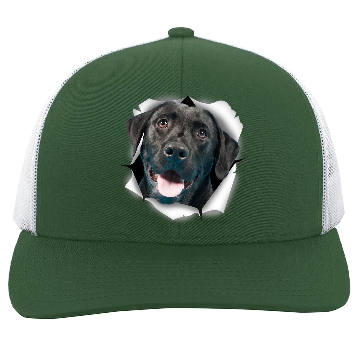 104C Trucker Snap Back - Dark Green/White