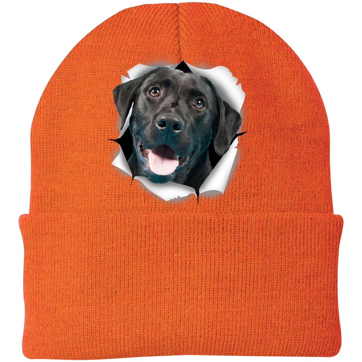 CP90 Port & Company Knit Beanie - Neon Orange