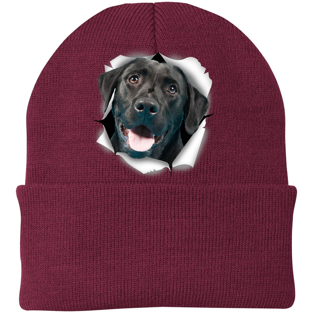 CP90 Port & Company Knit Beanie - Maroon