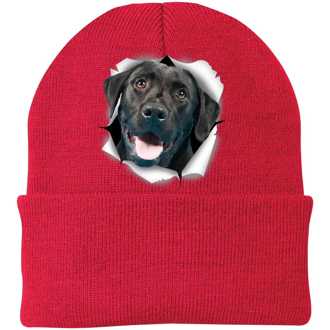 CP90 Port & Company Knit Beanie - Athletic Red