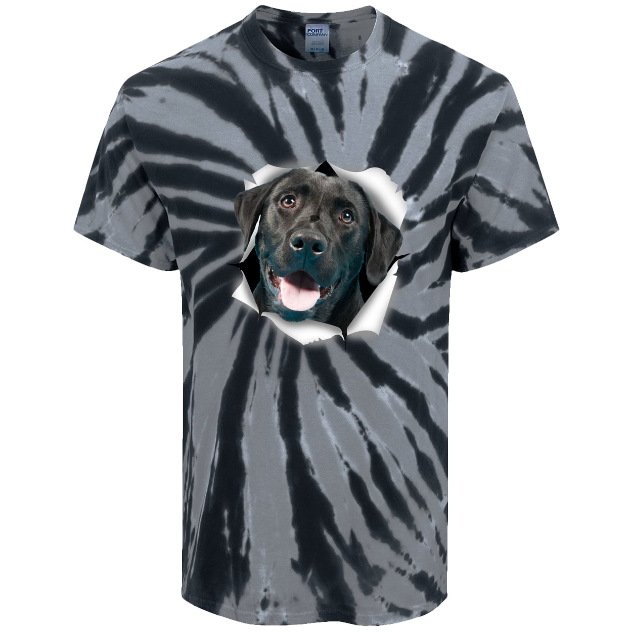 PC147 Port & Company Tie-Dye Tee - Black