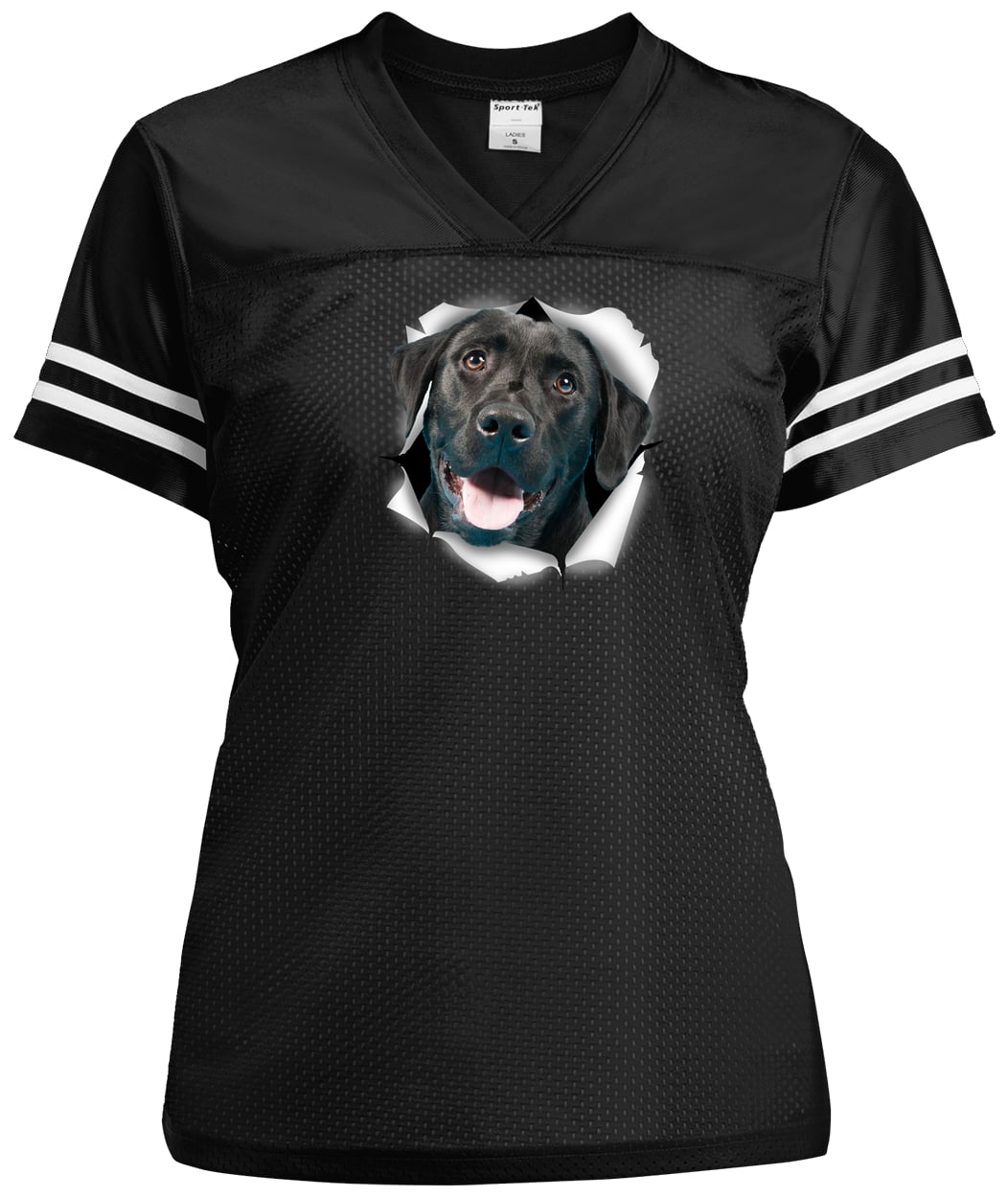 LST307 Sport-Tek Ladies' Replica Jersey - Black/White