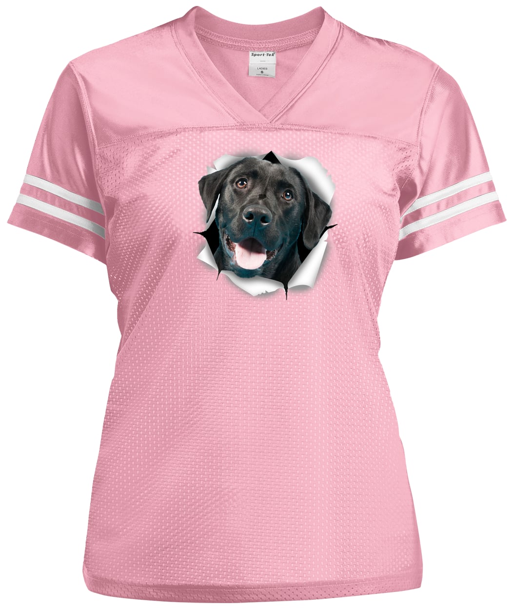 LST307 Sport-Tek Ladies' Replica Jersey - Light Pink/White