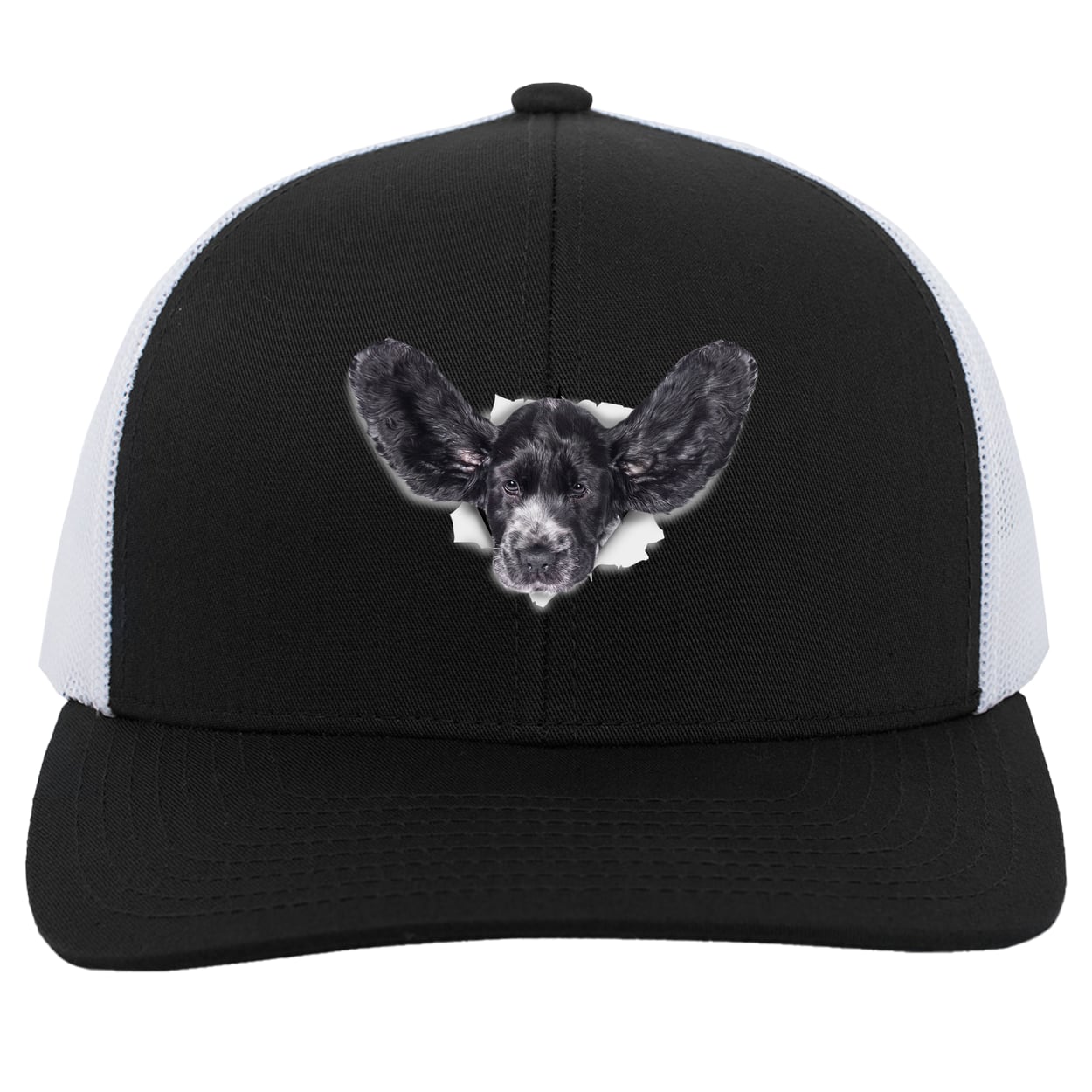 104C Trucker Snap Back - Black/White