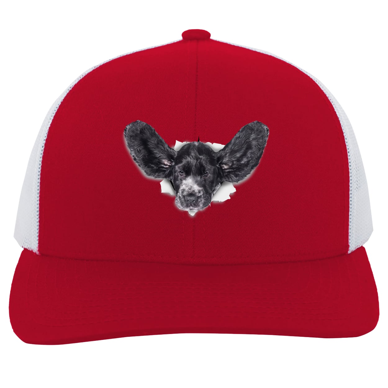 104C Trucker Snap Back - Red/White