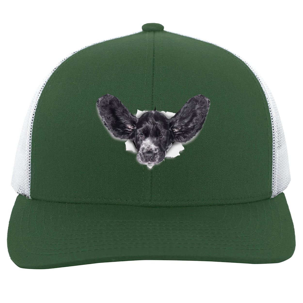 104C Trucker Snap Back - Dark Green/White