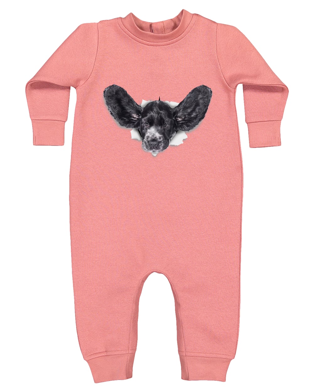 4447 Rabbit Skins Infant Fleece One-Piece Bodysuit - Mauvelous