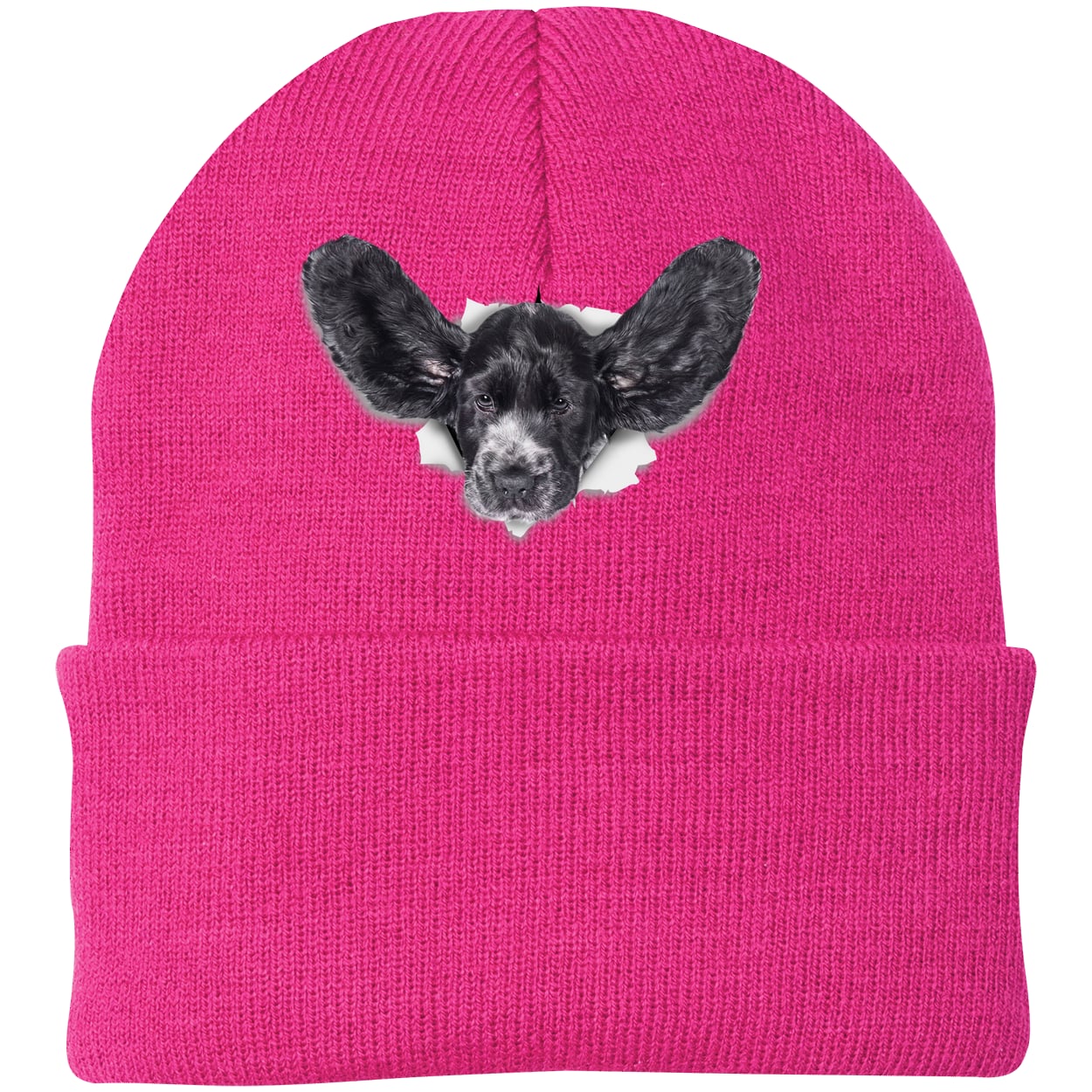 CP90 Port & Company Knit Beanie - Neon Pink