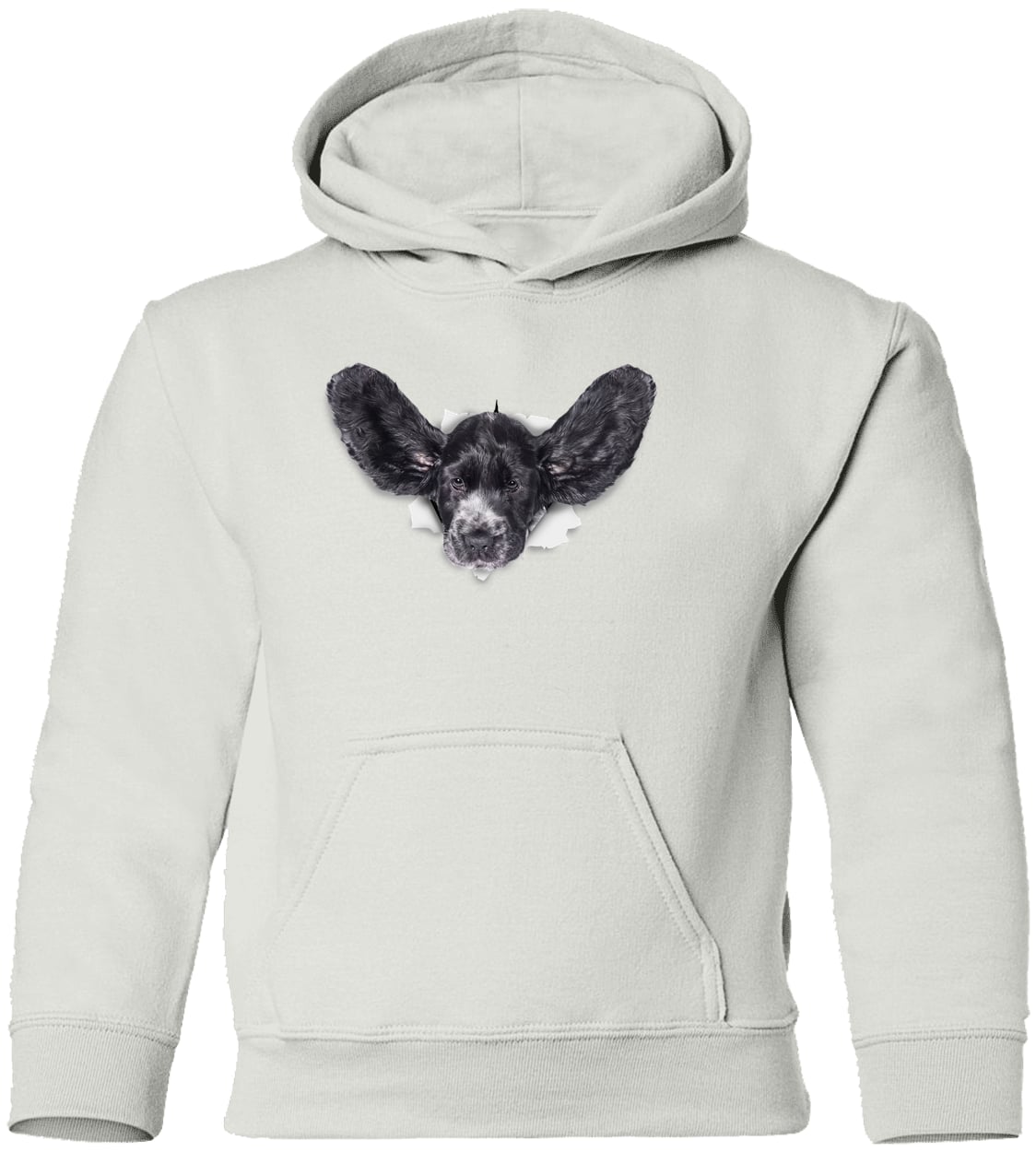 G185B Gildan Youth Pullover Hoodie - White