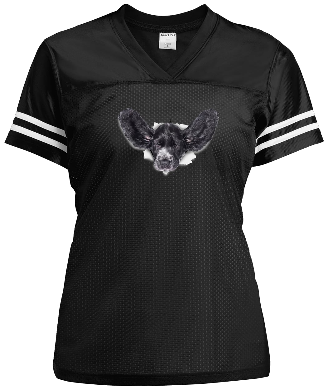 LST307 Sport-Tek Ladies' Replica Jersey - Black/White