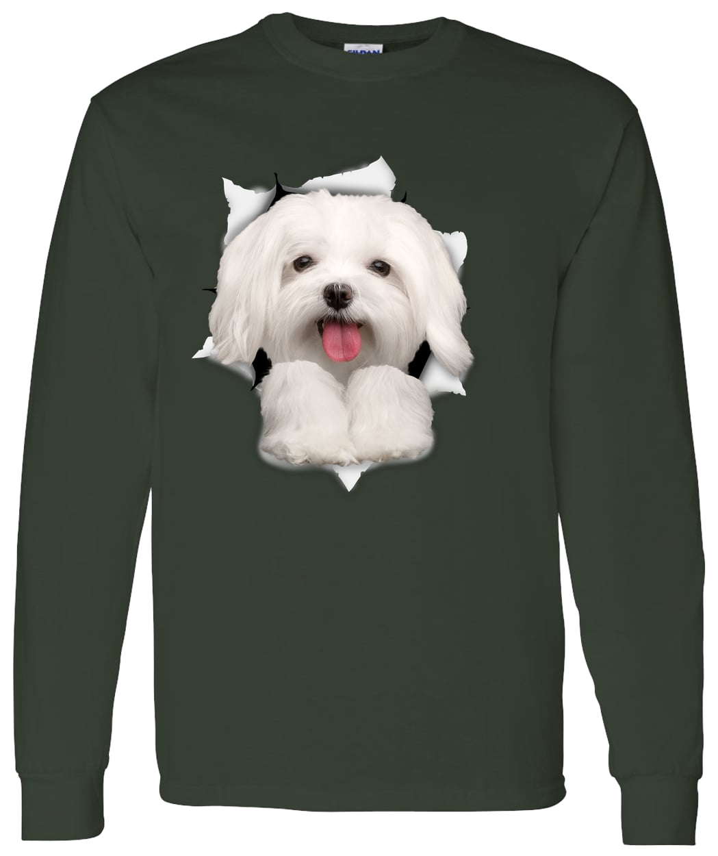 G540 LS T-Shirt 5.3 oz. - Forest Green