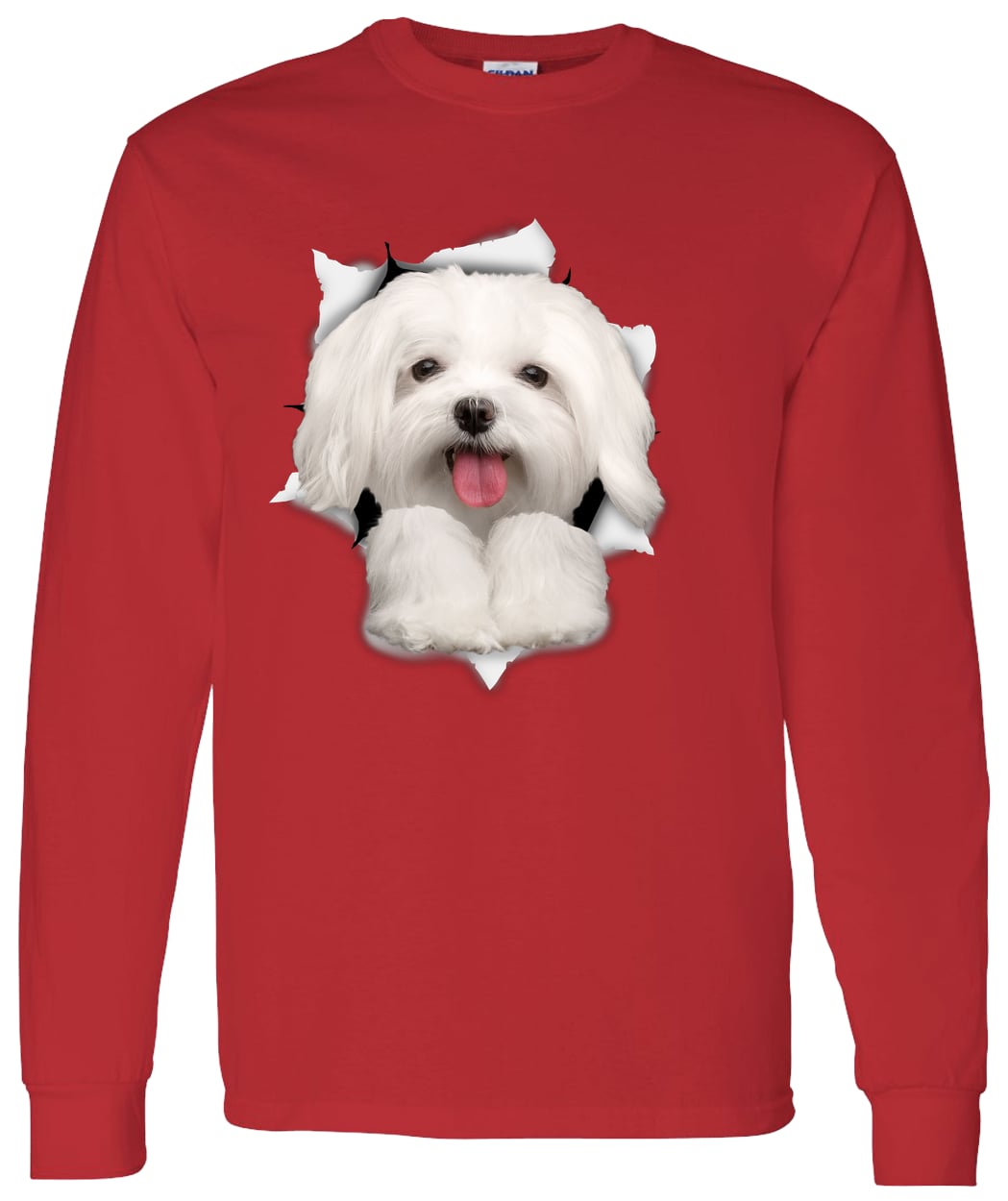 G540 LS T-Shirt 5.3 oz. - Red
