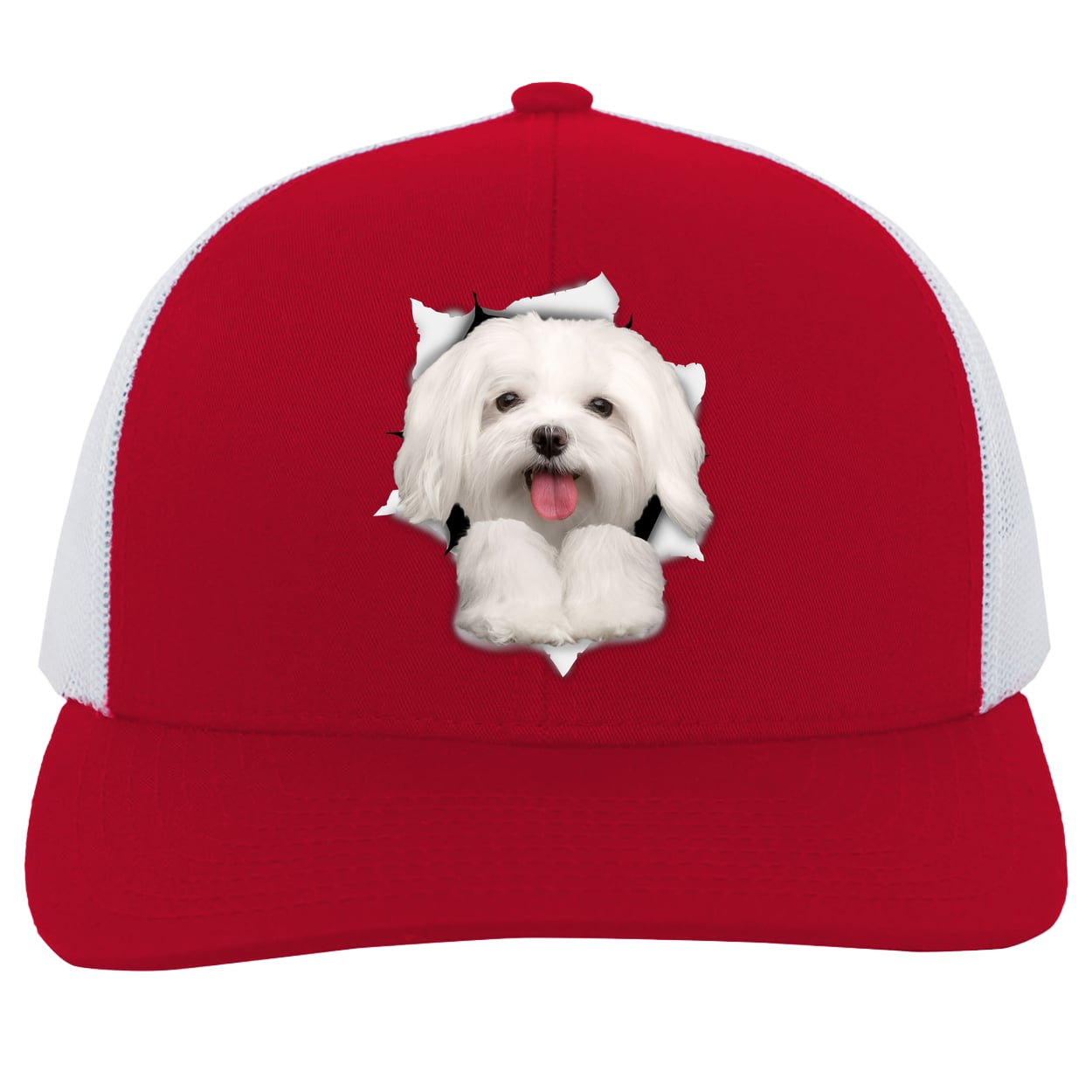 104C Trucker Snap Back - Red/White