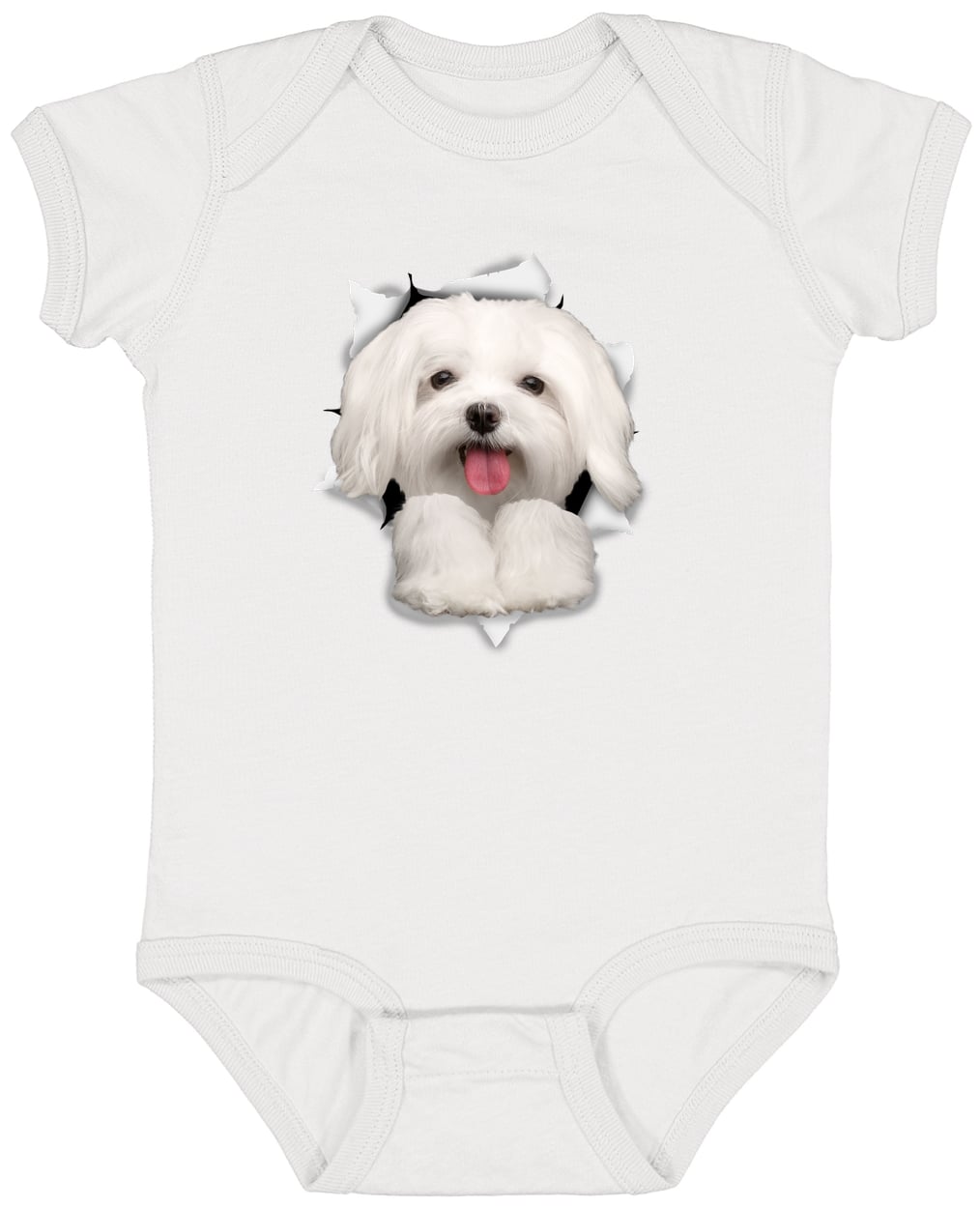 4424 Infant Fine Jersey Bodysuit - White