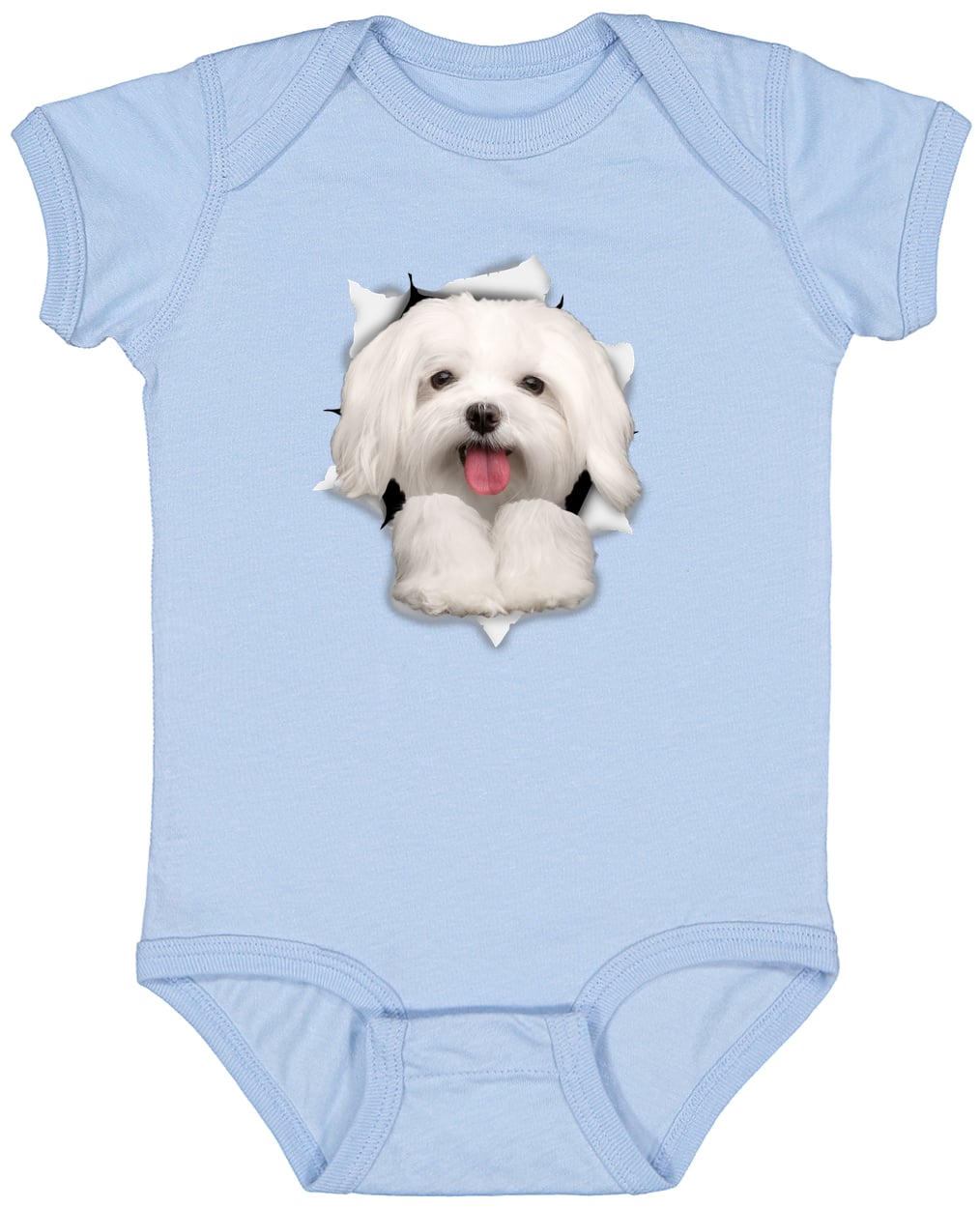 4424 Infant Fine Jersey Bodysuit - Light Blue