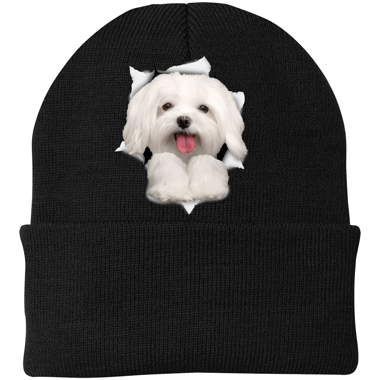 CP90 Port & Company Knit Beanie - Black