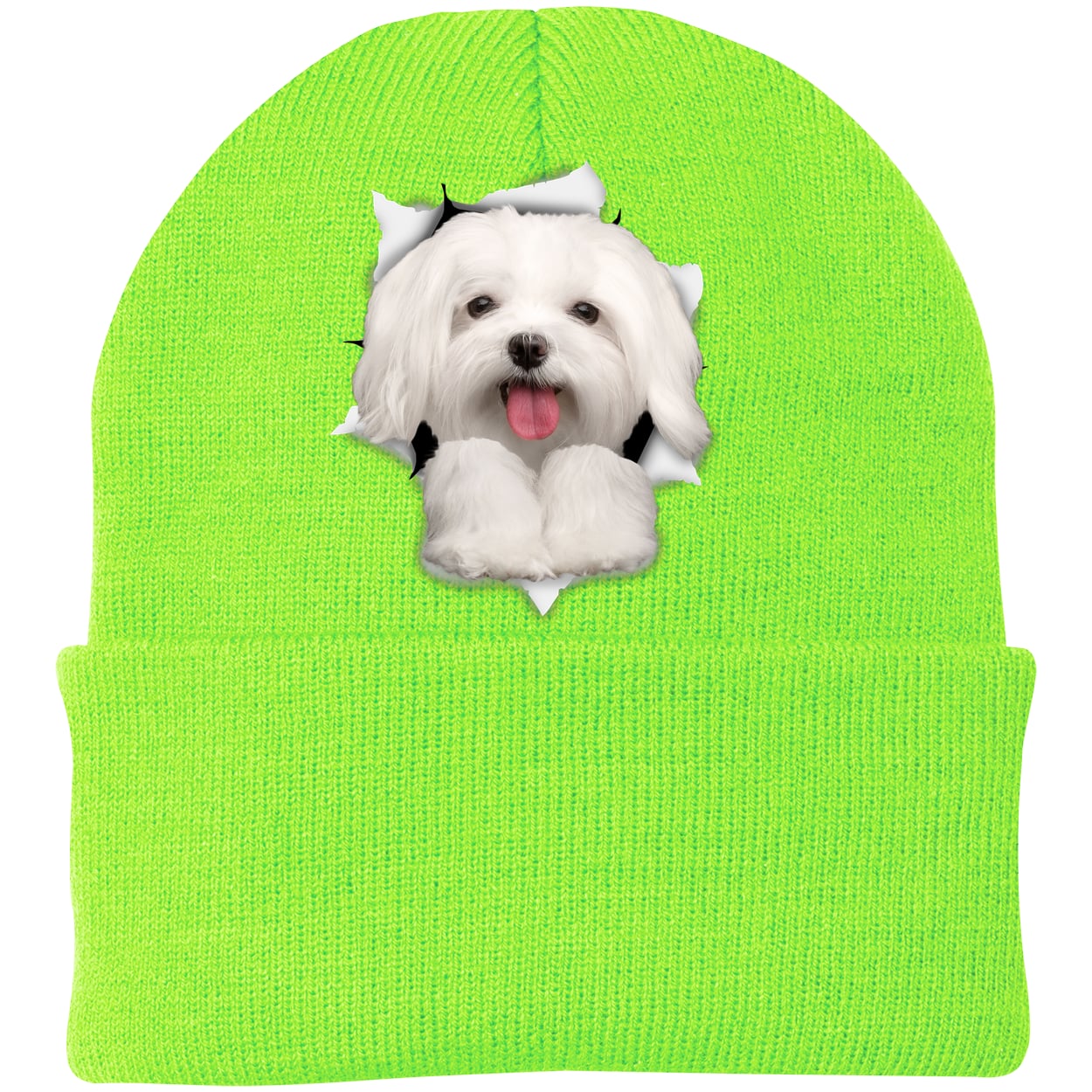 CP90 Port & Company Knit Beanie - Neon Green