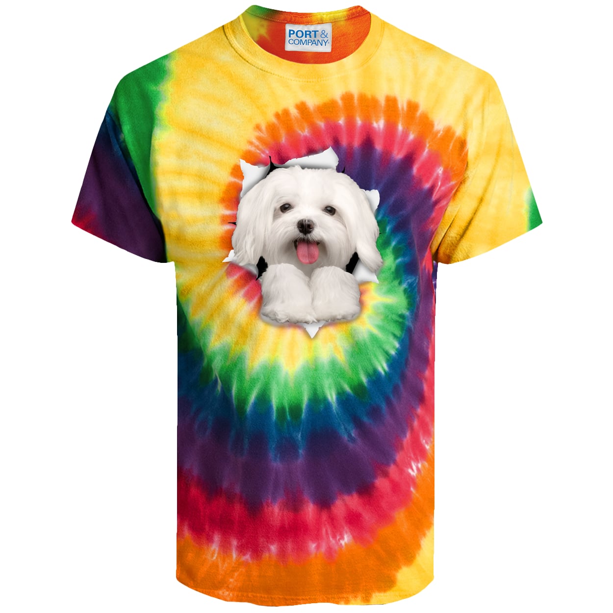 PC147 Port & Company Tie-Dye Tee - Rainbow