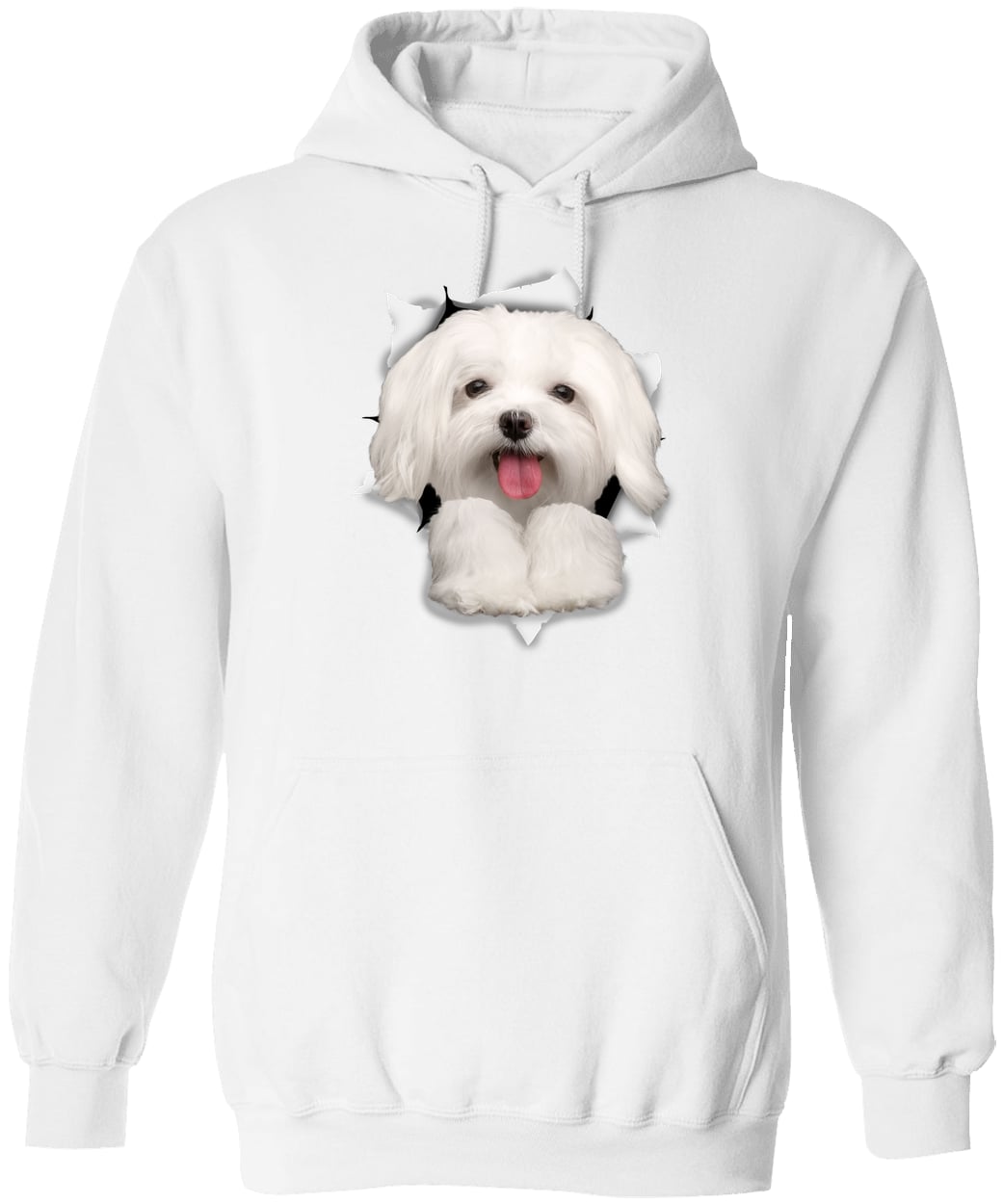 G185 Gildan Pullover Hoodie - White