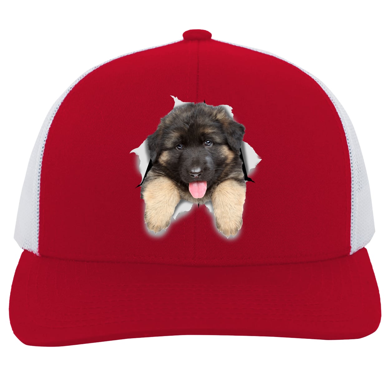104C Trucker Snap Back - Red/White