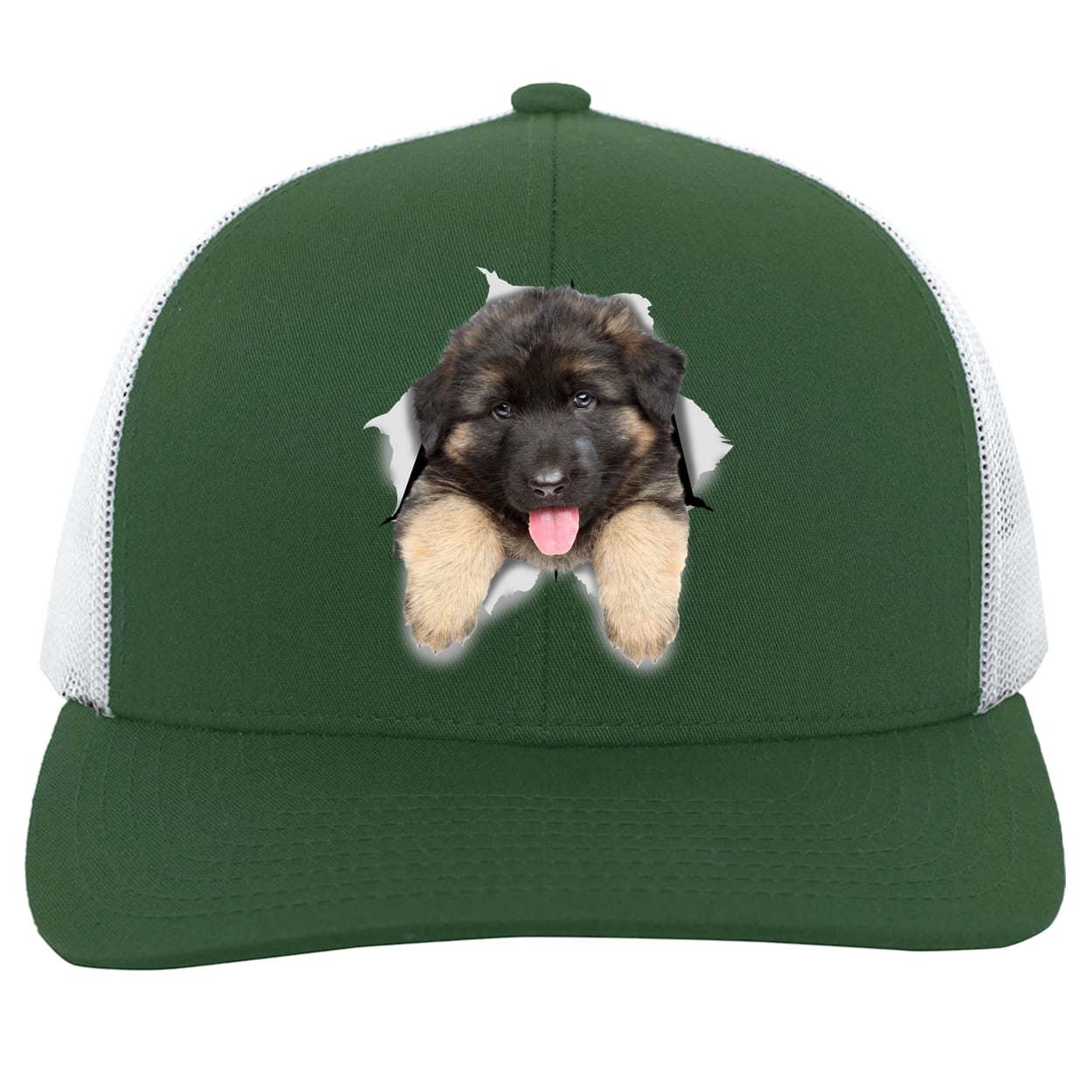 104C Trucker Snap Back - Dark Green/White