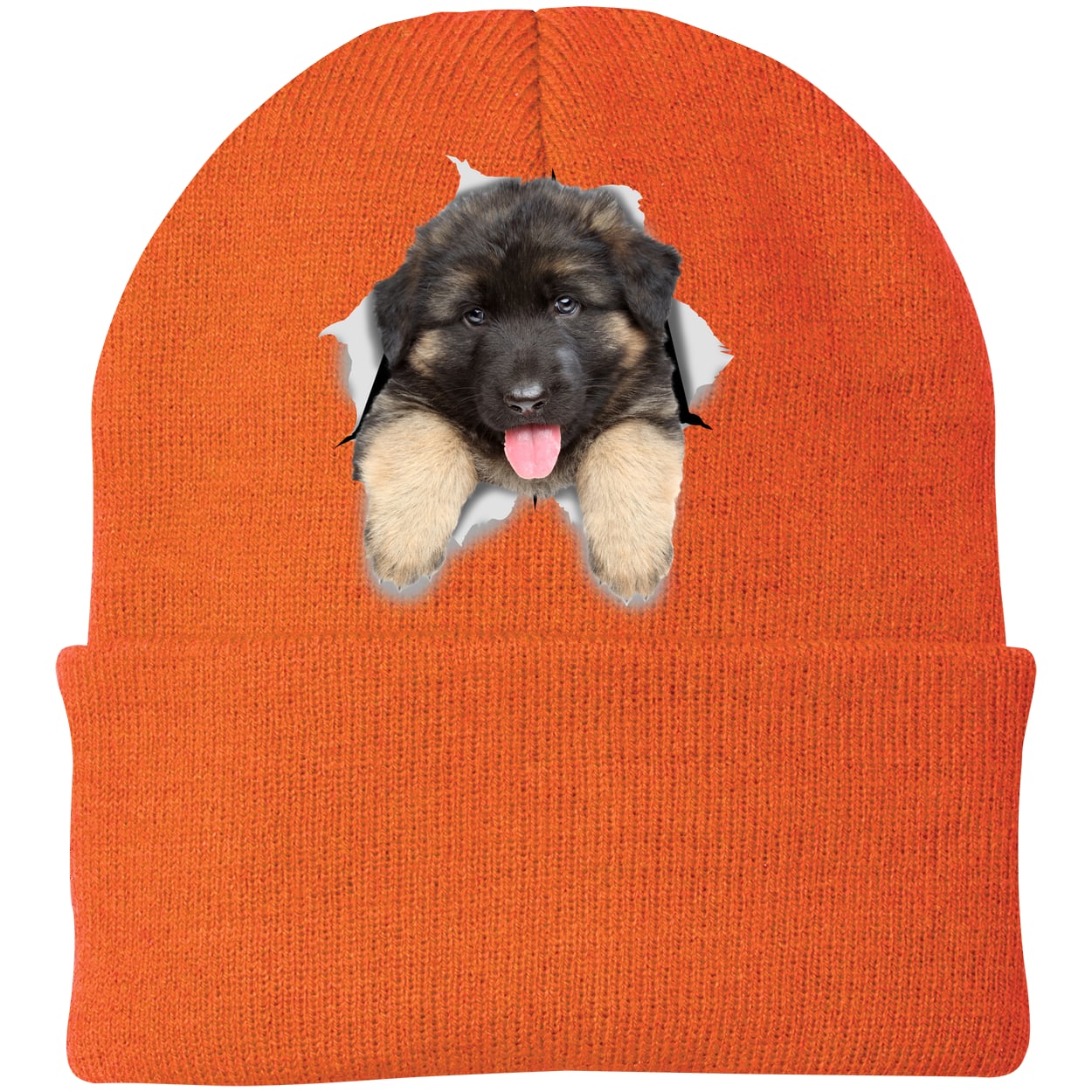 CP90 Port & Company Knit Beanie - Neon Orange