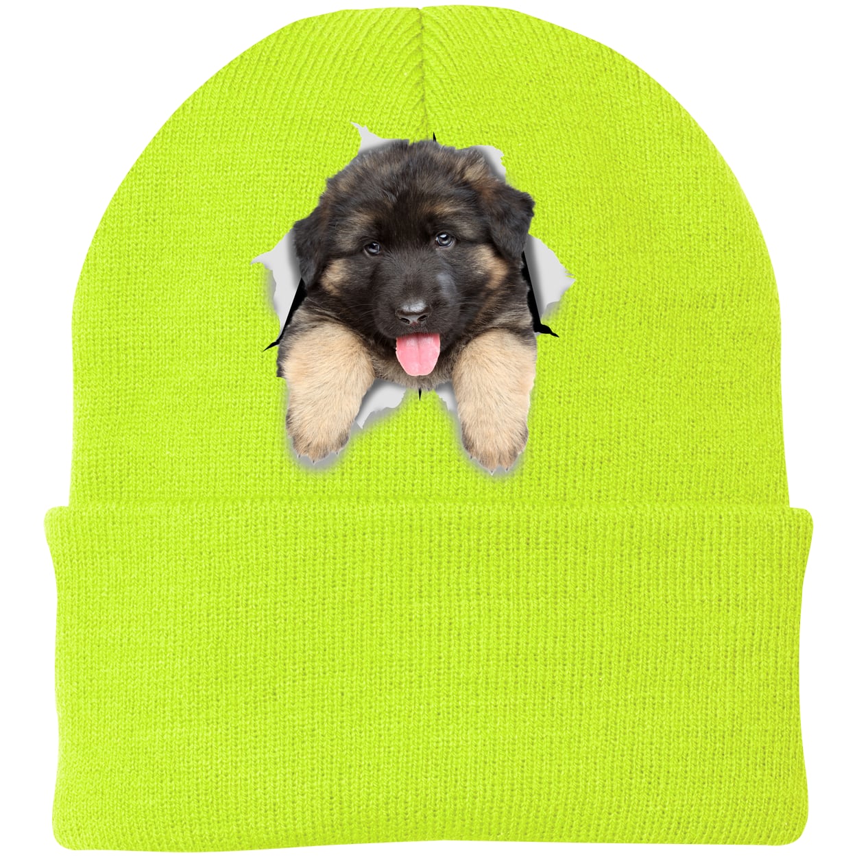 CP90 Port & Company Knit Beanie - Neon Yellow
