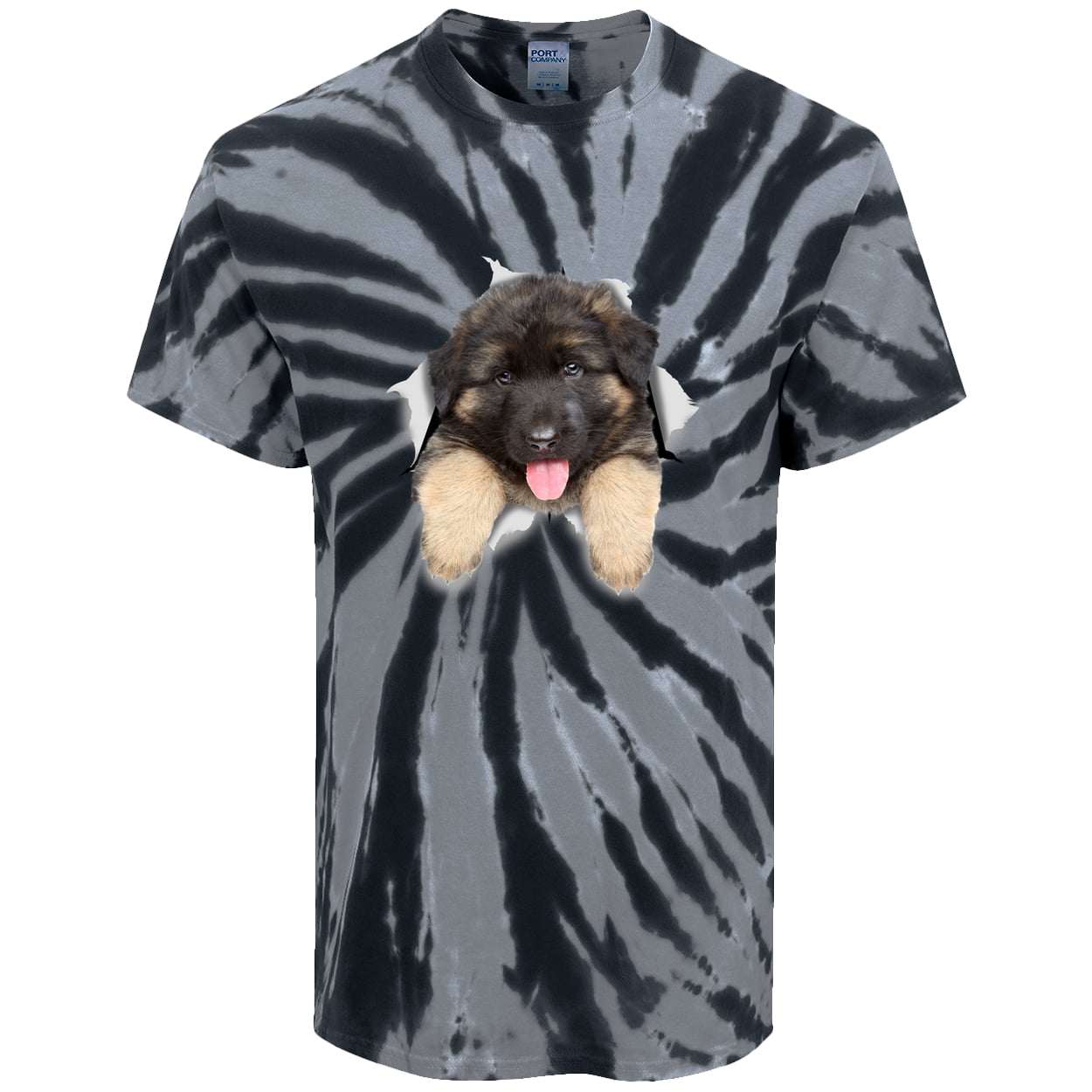 PC147 Port & Company Tie-Dye Tee - Black