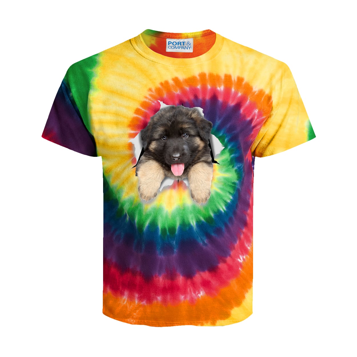 PC147Y Port & Company Kids Tie-Dye Tee - Rainbow